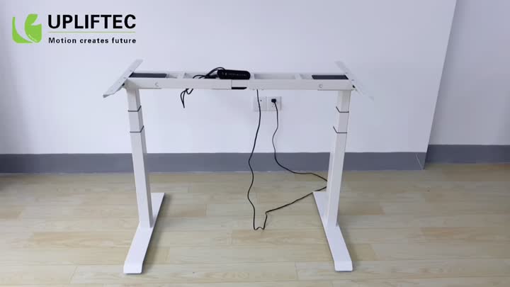 UP1A-01 White Electric Sit and Stand Height Adjustable Table