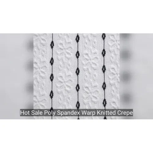 ขายด่วนโพลีสแปนเด็กซ์วิปริตถักผ้าเครป Jacquard พิมพ์ดิจิตอลสำหรับตัดเย็บเสื้อผ้า1
