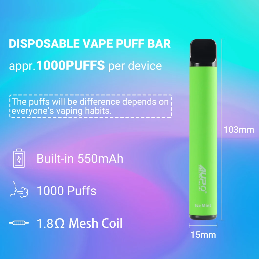 2022 The Most Popular E Cigarette XXL Disposable Vape Pen 1500 Puffs Vape Pod