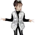 Children Girls Vest Hooded Kids Sleeveless Jacket 3-14 years Vest For Girls Baby Teenage Kids Waistcoat