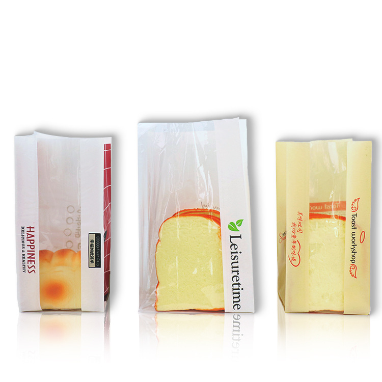 yellow paper toast bag