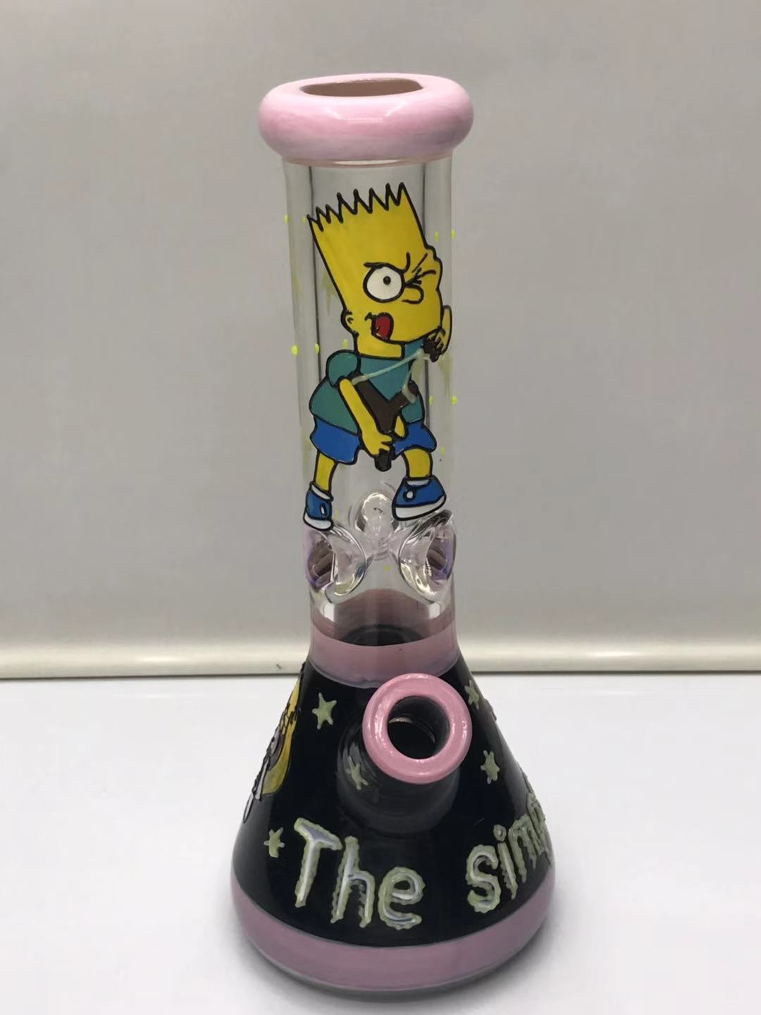 Pink wrapped beaker bottom bong