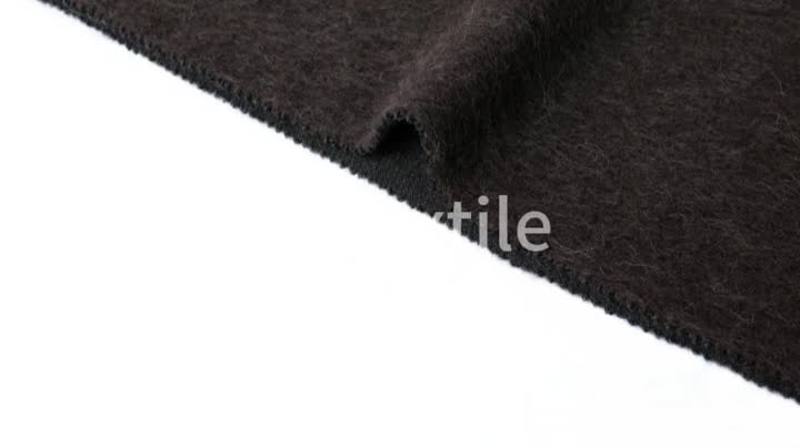 高品質アルパカウールブレンドキャメルカラー冬生地