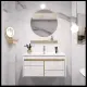 Muebles de baño de fregadero de piedra de mármol natural muebles de tocador