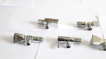 Bathroom washbasin chrome plated forged brass 1-2 "double shut-off angle seat valve
