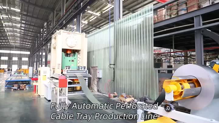 4.Fully Automatic Perforated Cable Tray Production Line