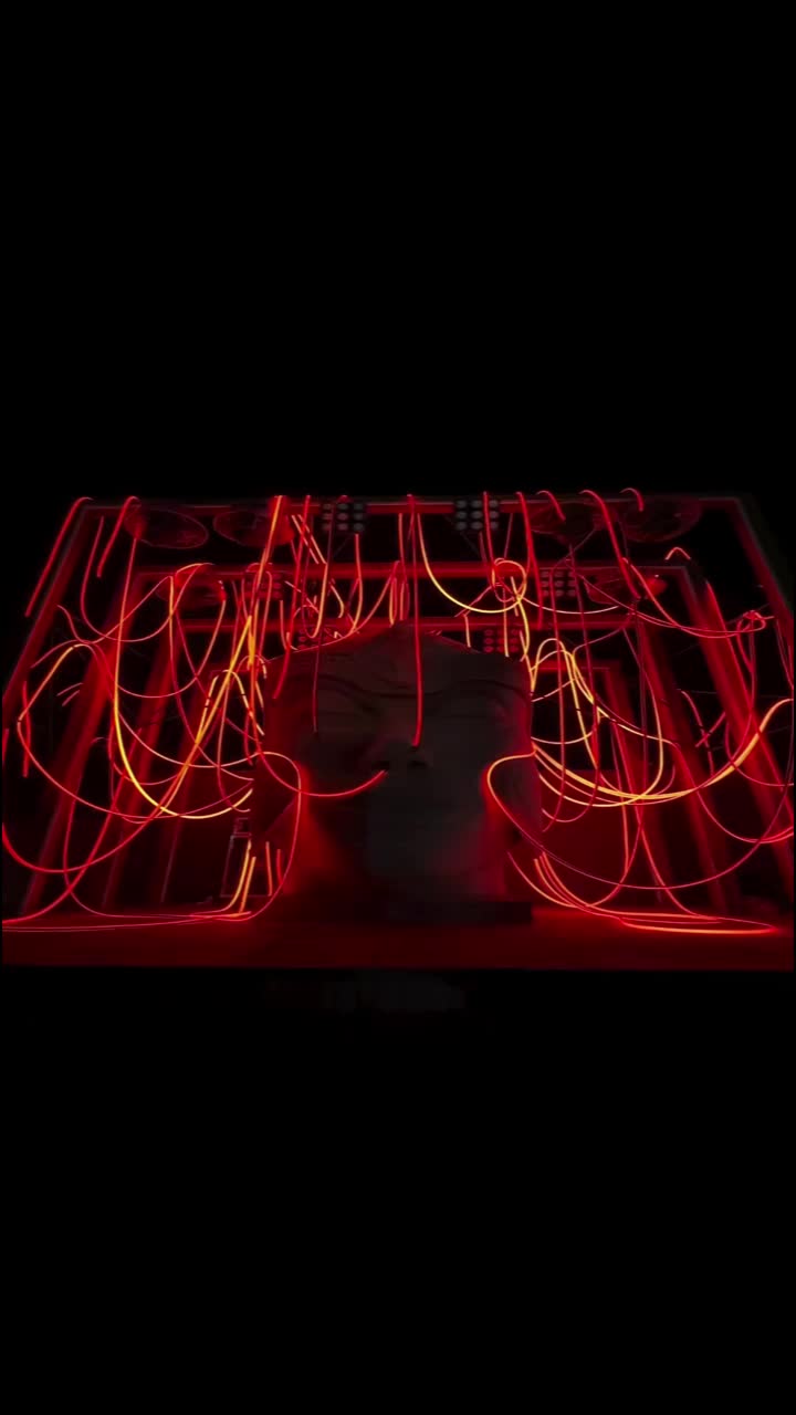 demonstratie van neon led-strips
