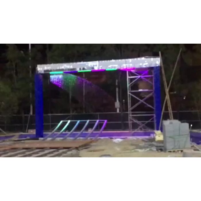 Installed digital water curtain