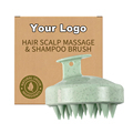 Wheat Straw Silicone Shampoo Brush Scalp Massager1