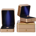 Han Hong Factory Wholesale Luxury Box Box Organizzatore Collana Bracciale Orecchini Anello con gioielli a LED in oro chiaro 1