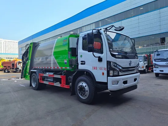 Pemuatan Berkapasiti Besar Dongfeng 4X2 10cbm Lori Pemadat Tolak Aras Tanah Besar1