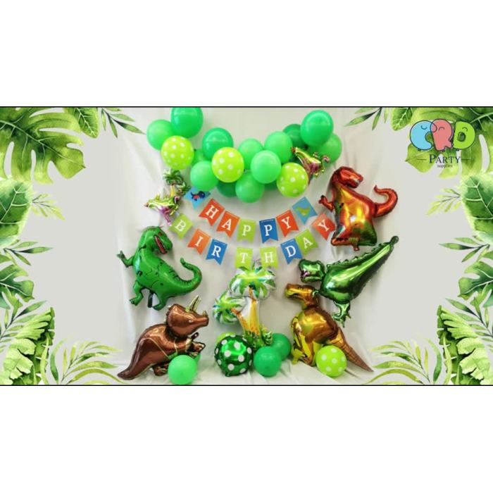 Decoration Dino Theme Helium large Number Balloon Bouquet New CRD Party Happy Birthday Party Product Idea 2021 Children Foil1