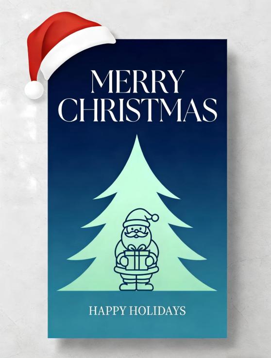 Desejos calorosos de Natal, grato por seu companheiro em todo o caminho