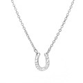 Custom Wholesale U-Shaped Stainless Steel Pendant Necklace with 14K Gold Plating and Hammer Design1