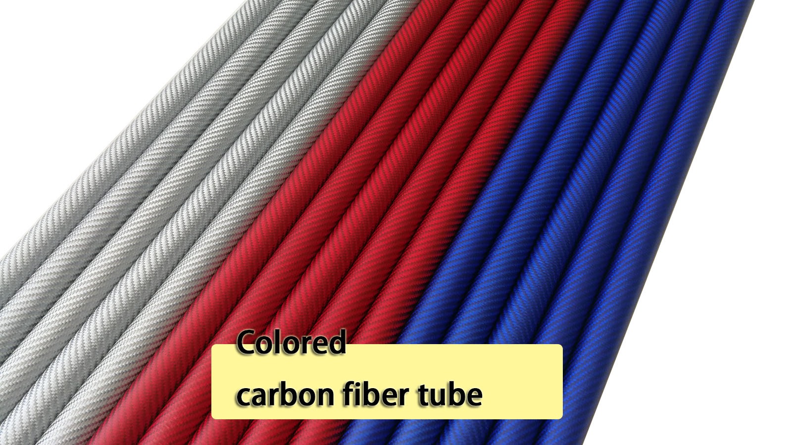 Vente chaude en fibre de carbone colorée Tube1