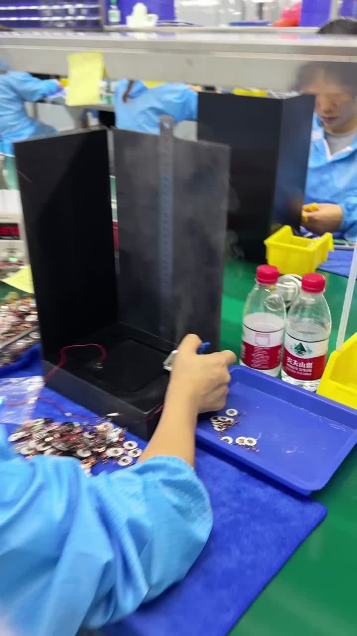 Placa de atomização produzindo workshop para arruela de nariz de spray elétrico