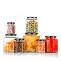 45ml-730ml hexagonal glass jar hexagonal sauce and honey jar hexagonal jam transparent sealed jar with lid1