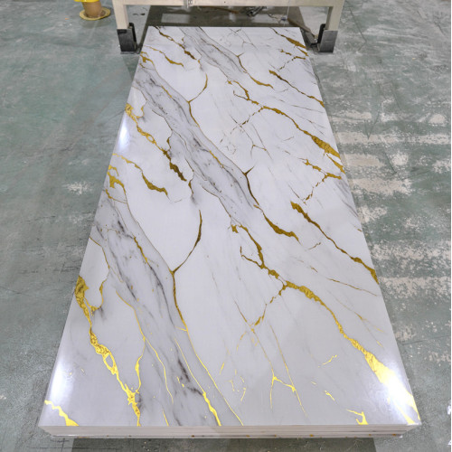 pemuatan kontainer UV PVC Marble Sheet PVC Chanel