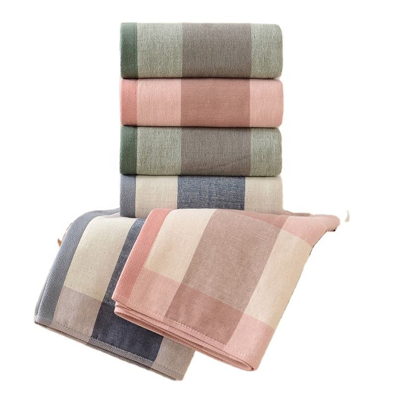 Ultra Soft Cotton Gauze Striped Hand Towels