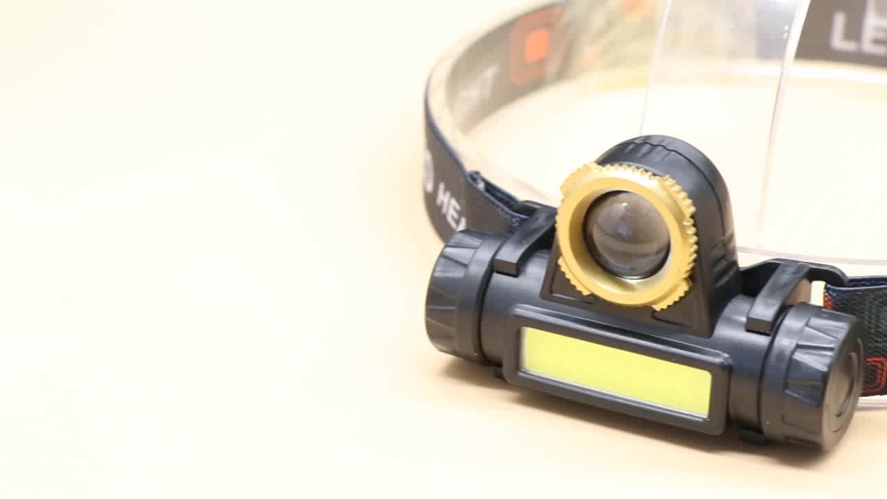 Портативный мини-булите-ин-аккумуляторный телескопический велосипедный свет XPE+COB Mini Feadlamp USB Перезаряжаемая лампа