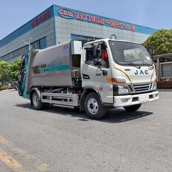 Sifar Pelepasan JAC 4X2 8cbm Elektrik Powered Refuse Trak Mampat1