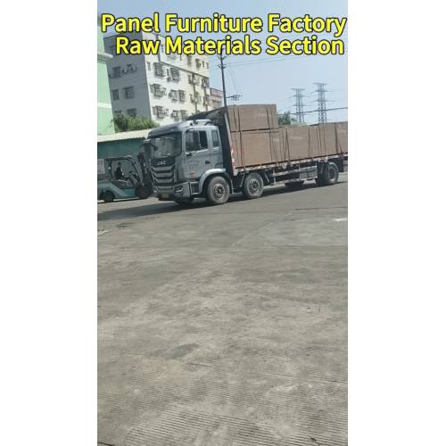 Panel furniture raw material selection section