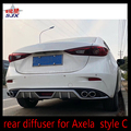 Silver Rear Lip Bumper Diffuser for Mazda 3 Axela Style C1