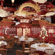 القصر الذهبي الأحمر وعيد التنين الميمون: وليمة المحكمة الكبرى على الطراز الصيني القديم