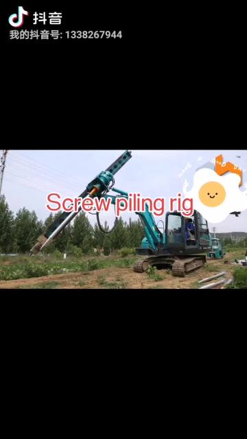 Mobile Hydraulic Machine Solar Pile Driving