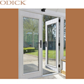 China Aluminium Double Hinge Swing Casement Doors Double Glazed Glass Tempered Casement Aluminum Frame Patio  Door1