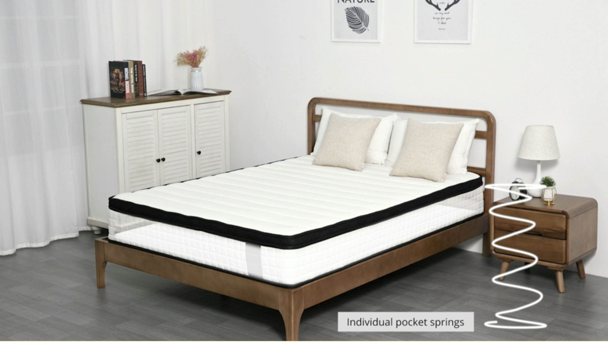 The best factory AUSSIE sleeping well full inch rolled a box mattresses double king gel memory foam spring mattress1