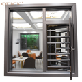 Burglar Proof Designs Wholesale Aluminium Casement Windows dan Pintu dengan Bar Keamanan1