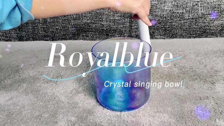 Royalblue Crystal Singing Bowl