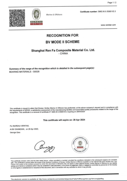 RECOGNITION FOR BV MODE II SCHEME