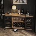 Eisenarbeit Europäischer moderner Stil Wohnzimmer Wandmontage Supermarkt Bar Custom Storing Cabinet Wine Display Rack1