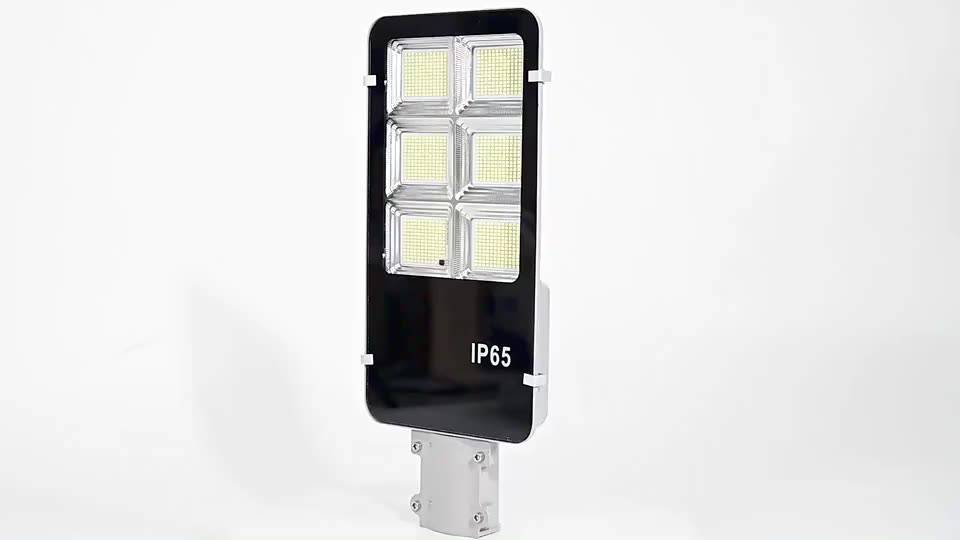 Wholesale Solar Street Light IP65 เซ็นเซอร์อะลูมิเนียม LED ไฟ LED การควบคุมระยะไกล 300W Solar Integrated LED Street Light1