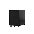 Metal Mobile Pedestal Filing Cabinet with 3 Drawers - A4 Size - Steel Construction1