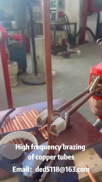 Handheld copper tube brazing