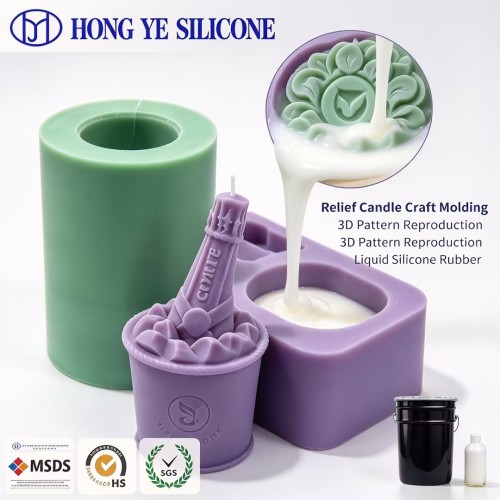 Karet Silikon Cetakan Lilin Relief Memberdayakan Produksi Massal Lilin Kreatif yang Baik