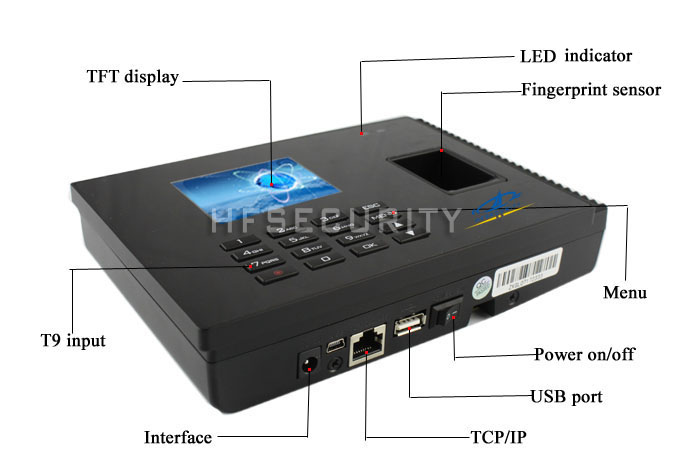 BIO100 fingerprint recognition time attendance