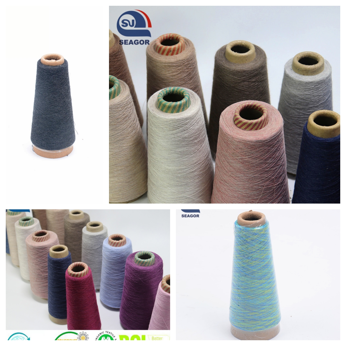 organic fancy yarn weaving yarn 