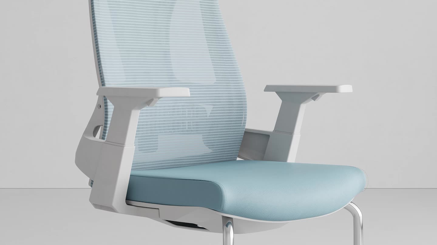 新しい面白い製品のアイデア2021会議メッシュカンチレバー訪問者椅子1