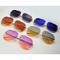 Customizable Classic Sun Glasses: Design Your Own Men's Rimless Sunglasses with Aviator Style1