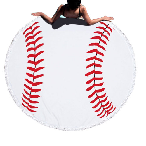 round beach towel