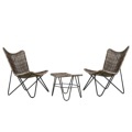 China Factory Price Mail Order Leisure Butterfly Chair with Footstool1