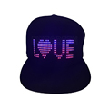 2022 Hot Selling LED APP Controlled Programmable Message Display Flashing Caps & Hats for Party1
