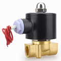 2W Normally Closed Brass Water Gas General Solenoid Valve 3/8in AC110V-220V DC24V-12V1