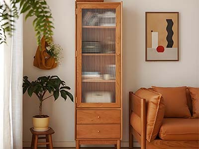 New Benchmark in Display Aesthetics: Kingdom Home's Wooden Display Cabinet Makes Stunning Debut​