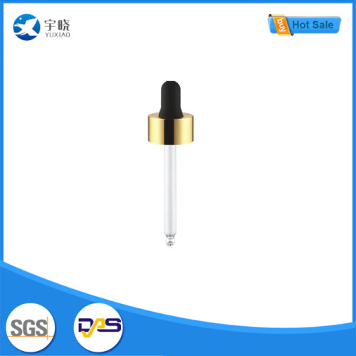 Ningbo Yuxiao Plastic Industry Technology Co., Ltd. lança conta-gotas banhado a ouro premium com bulbo de borracha preta