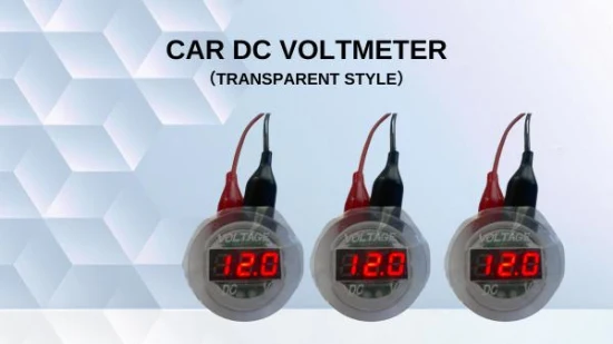 Car Motorcycle LED Panel Digital Voltage Meter Display Voltmeter Type3 DC5V-48V (White)1